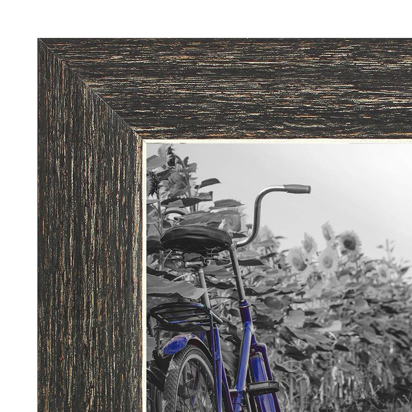 Americanflat 4x6 Picture Frame with Polished, Crystal Clear Glass - Set of 2 - Hampton Collection - Distressed Wood Picture Frames for Tabletop and Wall Display - Rustic Brown
