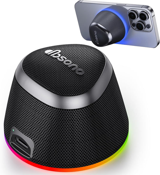 dbsono 2 1 IPX5 9 Portable Speaker Phone Stand Gifts:Birthday Graduation Mini Gifts for Him Her, in Magnetic Bluetooth
