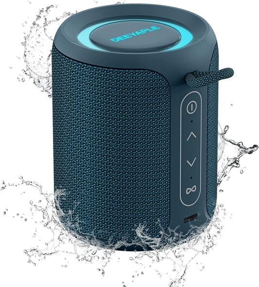 Deeyaple Wireless,IP67 Lights,15W 2500mAh BT5.3, Bluetooth Speaker Waterproof & Dustproof Portable Speaker with Loud
