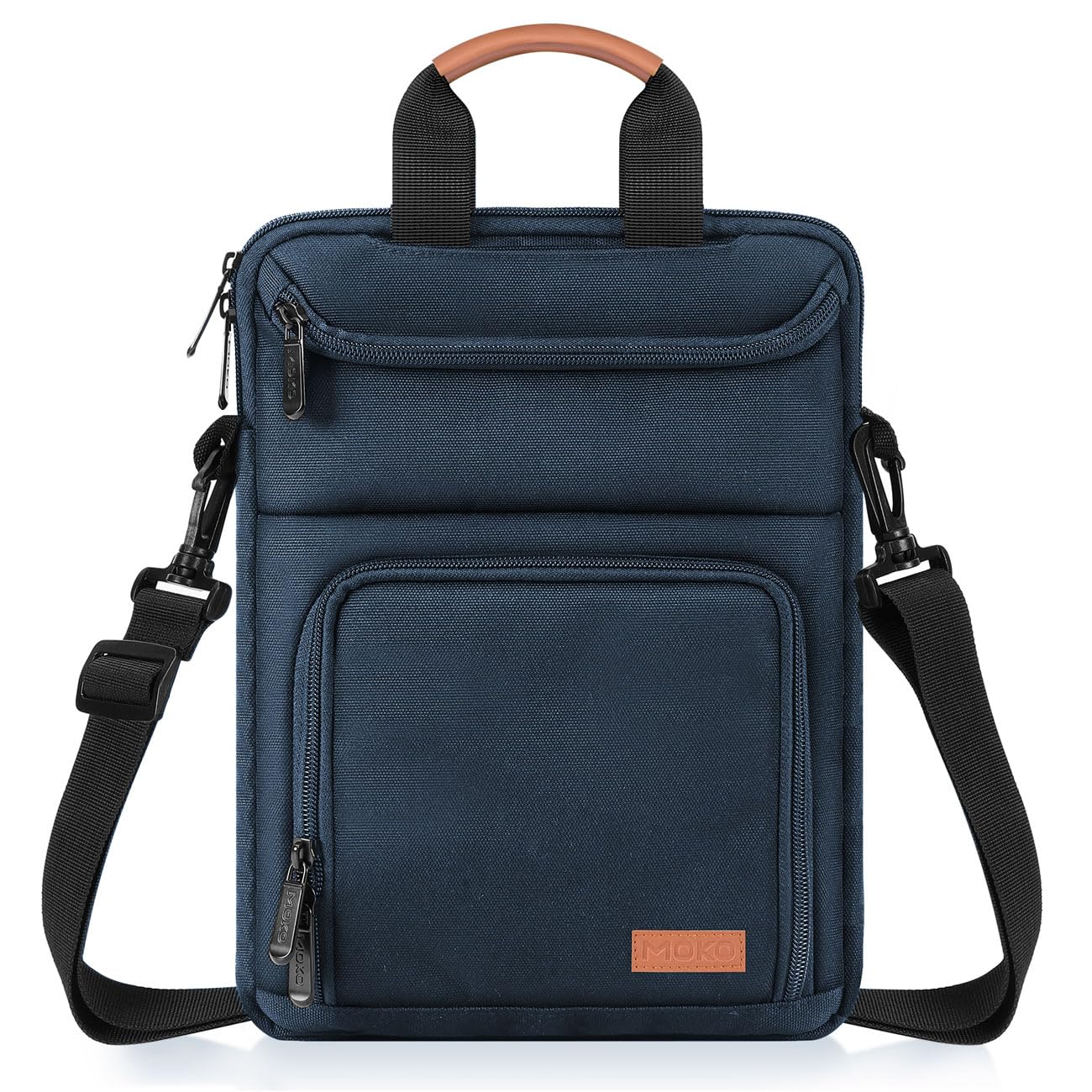 MoKo 9-11 Inch Tablet Sleeve Bag - Carrying Case Fits iPad Air, Pro 11, Tab S8/S9, with Shoulder Strap, Handle and Pockets, Indigo