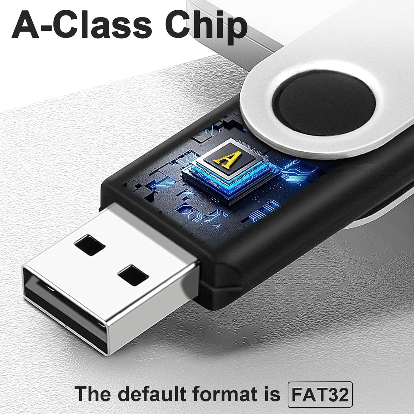 MECHEER 4GB 10 Pack 2.0 Flash Drive Thumb Drive, USB Flash Drives USB Stick for Data Storage Backup, Jump Drive Pen