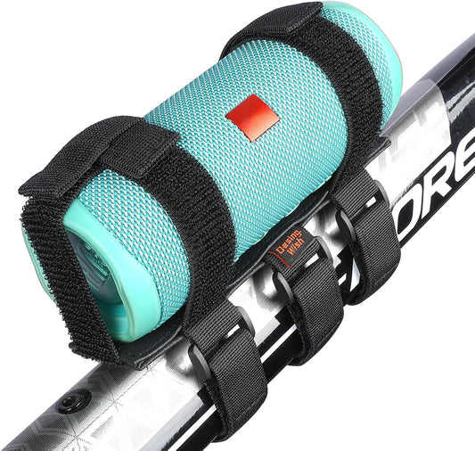 Desing Wish 2-3.5 Inches Non-Slip Bike Speaker Mount for Bluetooth Speakers in Diameter, Portable Mount Adjustable
