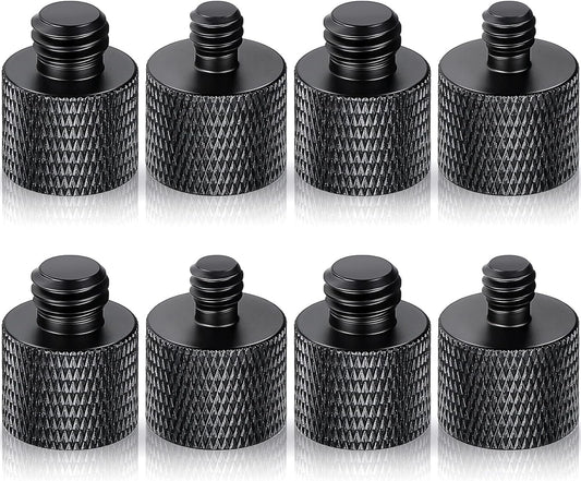 Moxweyeni 8 1/4 3/8 3/8 1/4 Pcs to & to Camera Tripod Adapter Male to Female Screw Camera Screw Adapter for Mount