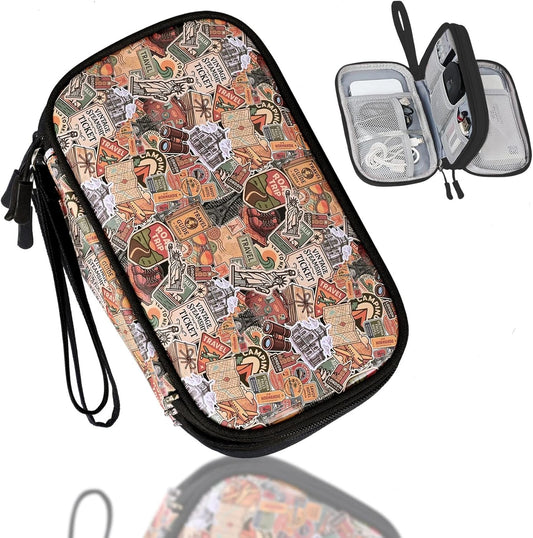 COSHAYSOO Electronics Travel Organizer Tech Bag Charging Cords Case USB Cable Charger Accessory Car Pouch, Practical