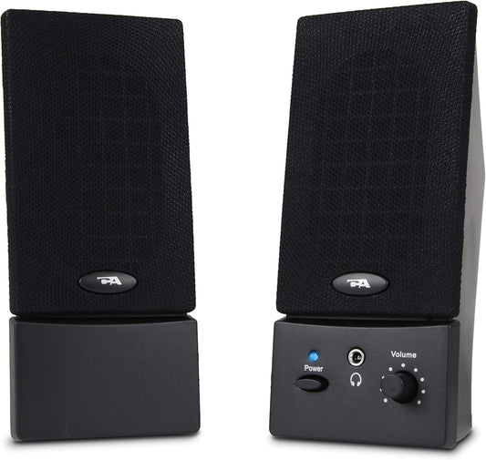 Cyber Acoustics 2.0 3.5mm (CA-2016), USB Powered Desktop Speaker System with Audio for Laptops and Desktop Computers