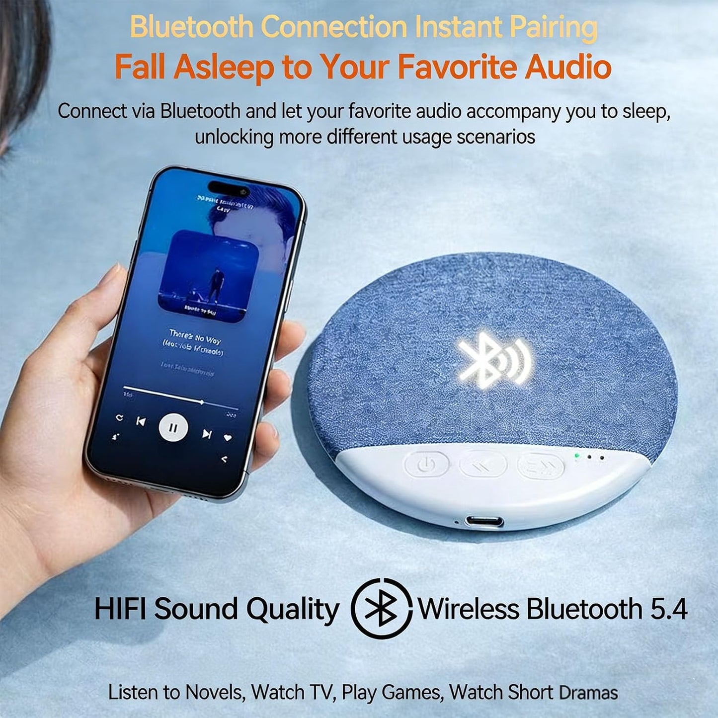 serfpardis 2026 (2Pcs New Pillow Speaker for Sleeping, Under Pillow Speakers for Sleeping Bluetooth with White Noise