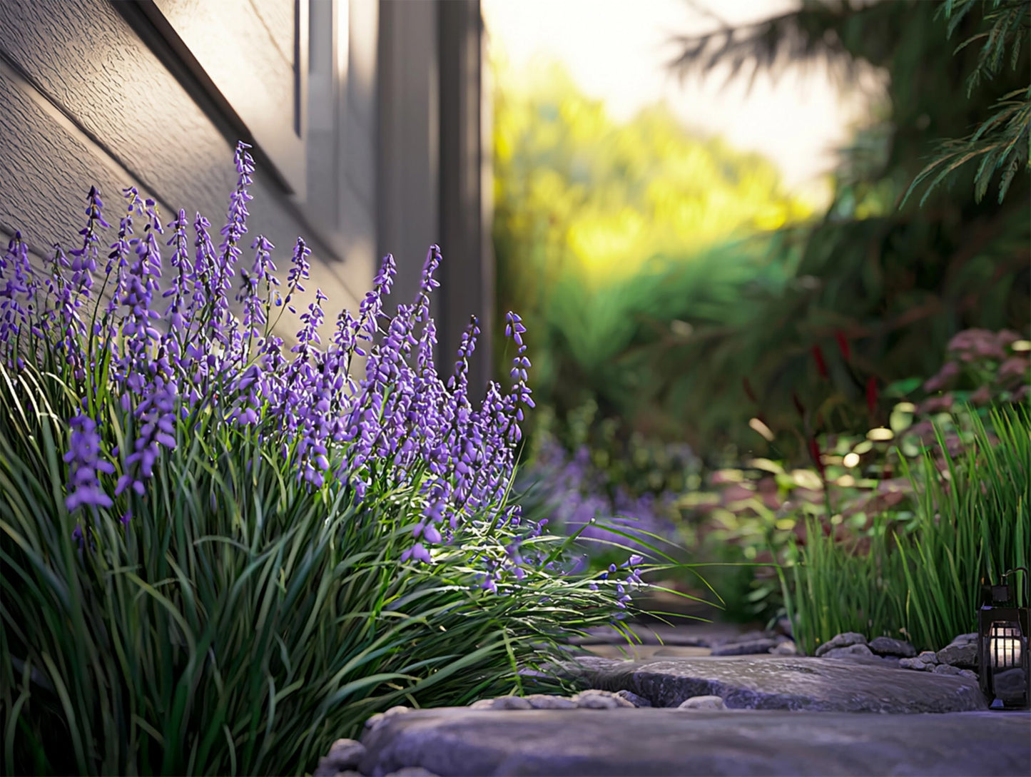 Big Blue Lilyturf | 3 Live Plants | Liriope muscari ‘Big Blue’ | Flowering Ground Cover for Landscaping | Low-Maintenance Ornamental Grass