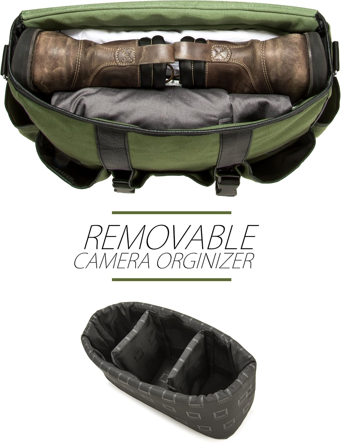 Lencca Waterproof Camera Bag with Laptop Compartment for Canon EOS DSLR and Mirrorless Cameras