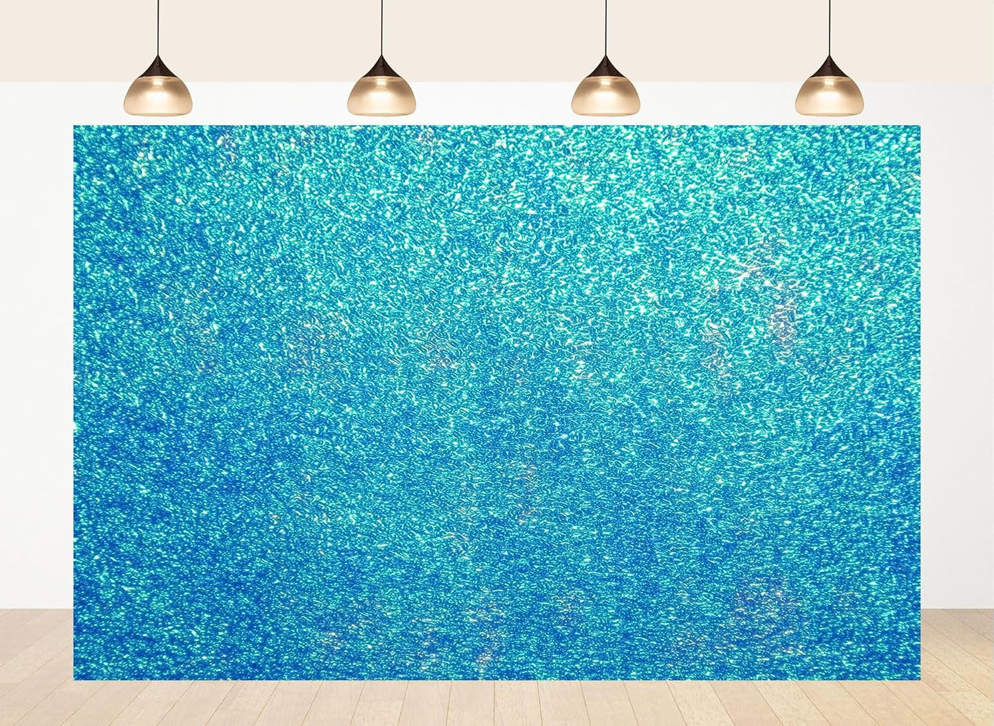 LidyMini 10x8ft Fabric Sparkling Blue Water Backdrop Glistening Ripple Texture Background Minimalist Nature Shooting